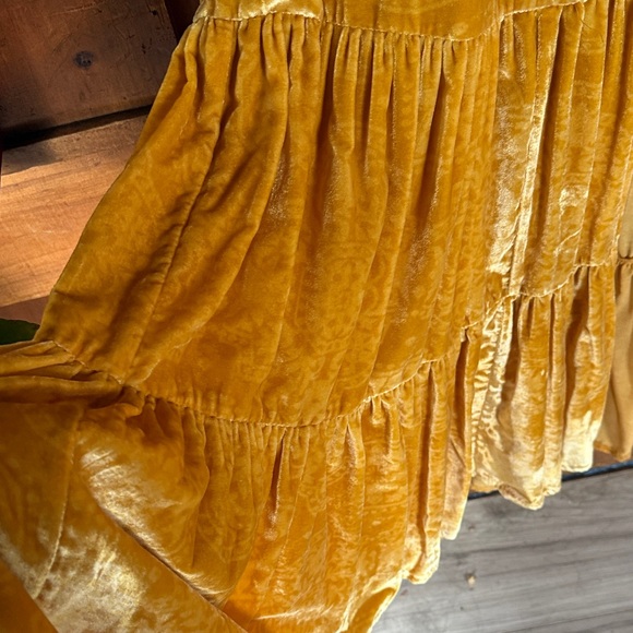 Free People Golden Velvet Tiered Duster - Picture 4 of 5